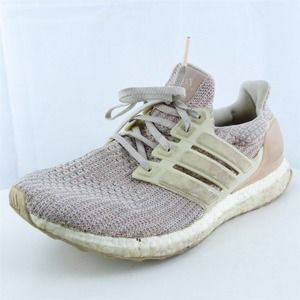 adidas Women Sneaker Shoes Ultra Boost Pink Fabric Lace Up Size 10 Medium (B, M)